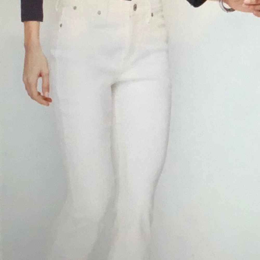 Talbots Bootcut White Jeans